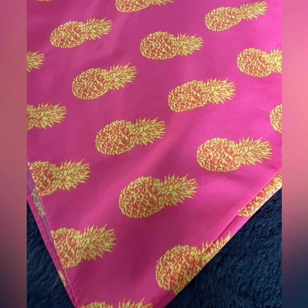J. Crew hot pink and bright yellow pineapple tank - Picture 5 of 7